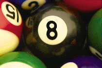 Number 8 pool ball