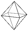 Line drawing of a octahedron